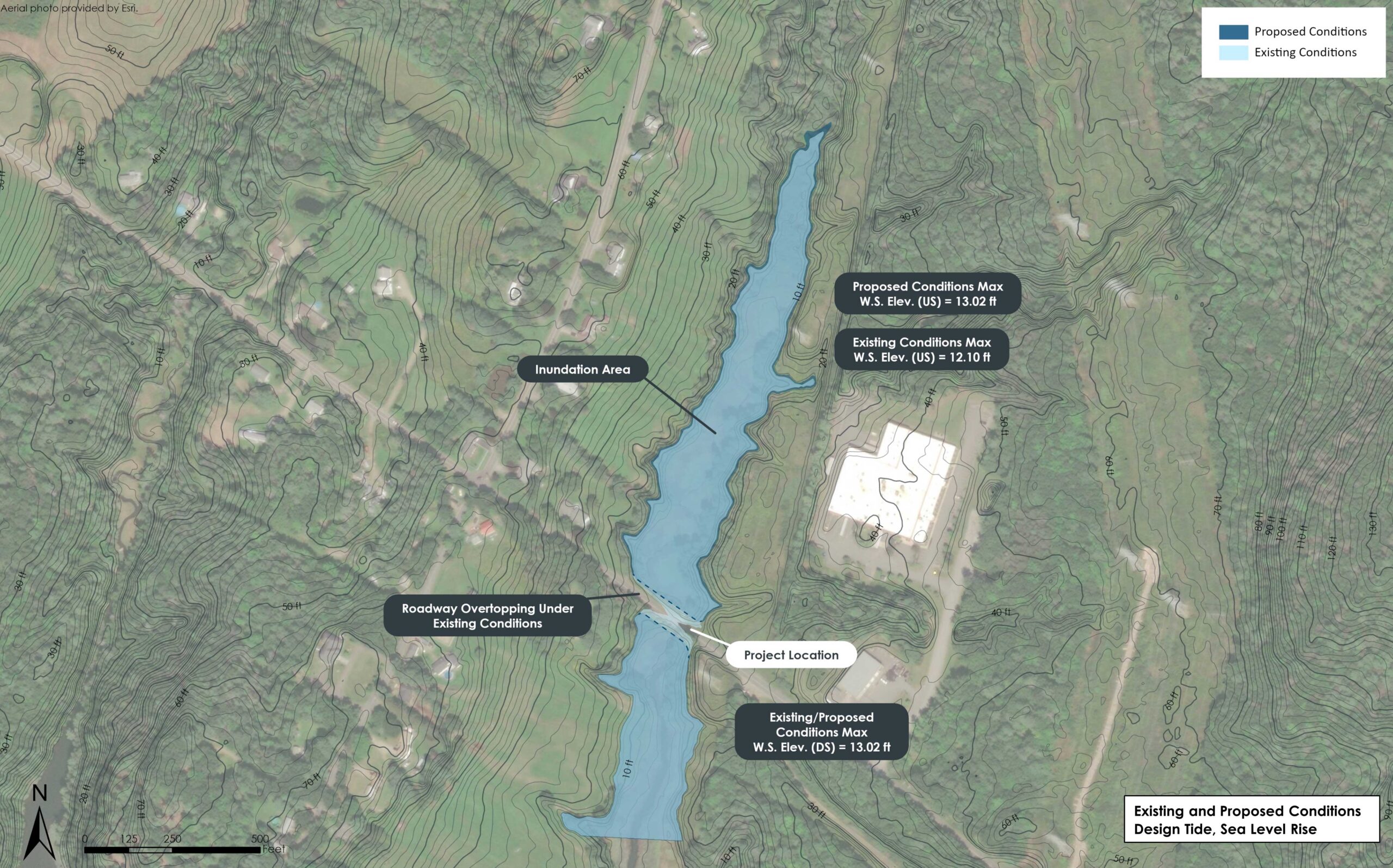 Wiscasset Design Tide Sea Level Rise